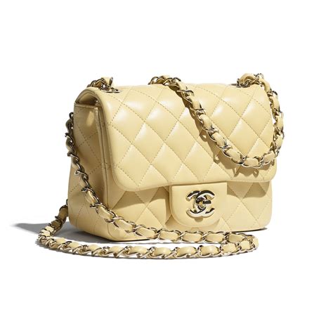 chanel mini yellow|chanel mini flap price.